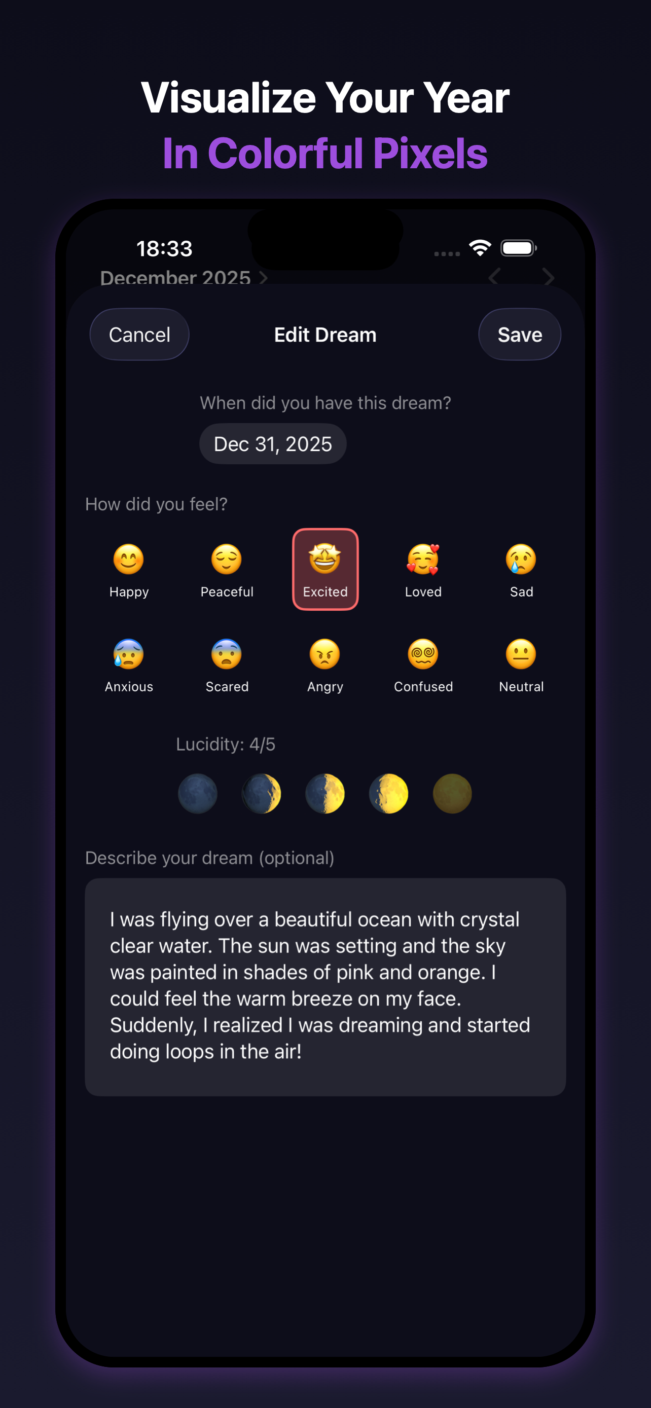 Dream Journal Screenshot 2