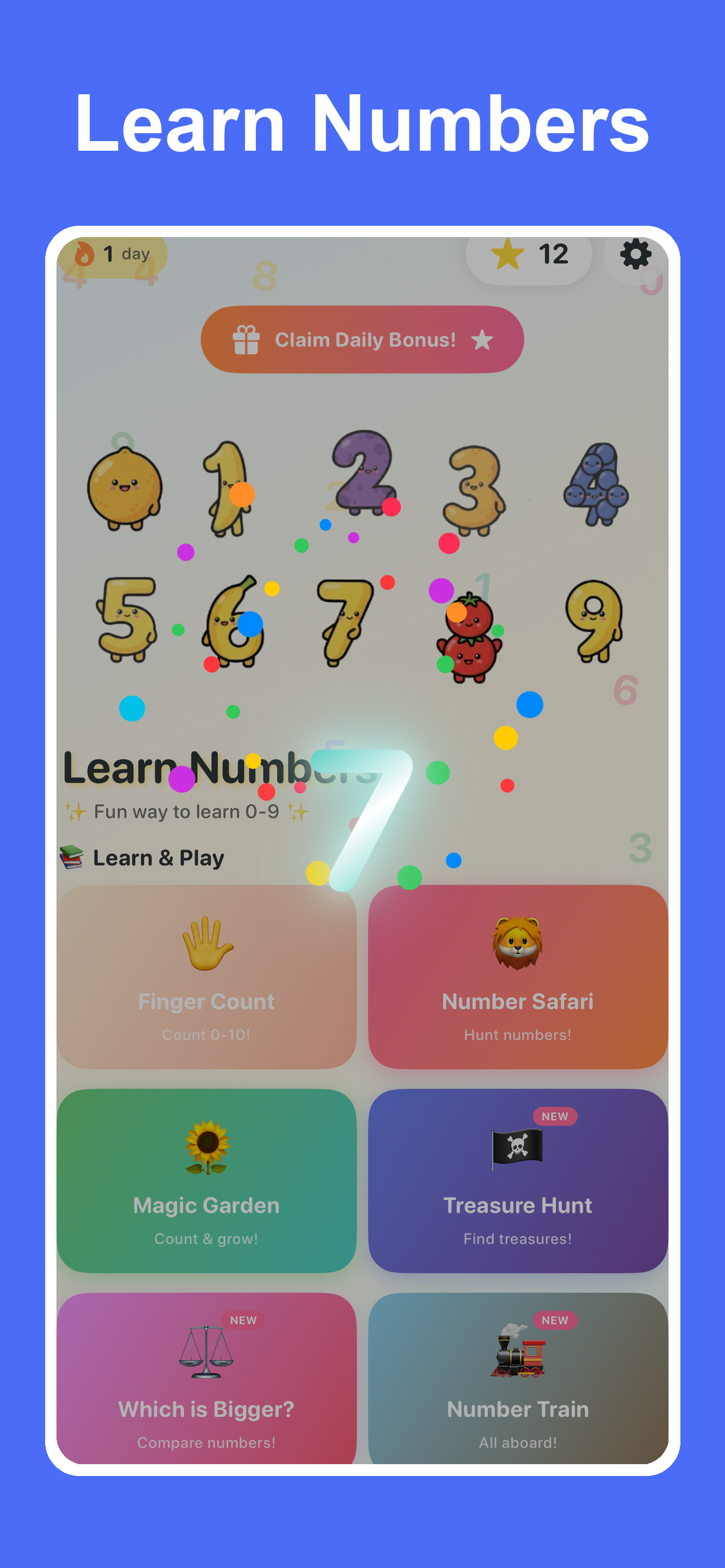 Learn Numbers - Home Screen